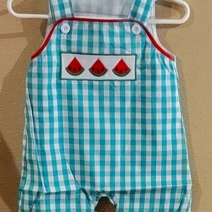 Watermelon Embroidered Boy Jon Jon